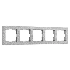 Изображение Рамка на 5 постов Hammer (серебряный) W0052406