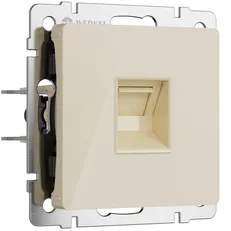 Изображение Розетка Ethernet RJ-45 (айвори акрил) W1181043