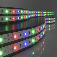 Фото товара Светодиодная лента Лента светодиодная 24V 14,4W 60Led 5050 IP20 RGB, 5м