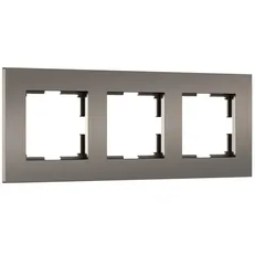 Изображение Рамка на 3 поста Slab (бронза матовый) W0032963