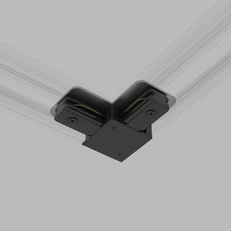 Фото товара Коннектор угловой для шинопровода черный Basic System TRC-1-1-L-BK