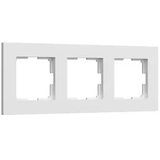 Изображение Рамка на 3 поста Slab (белый матовый) W0032961