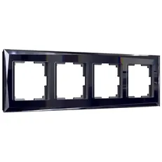 Изображение Рамка на 4 поста Diamant (черный) W0041208