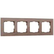 Изображение Рамка на 4 поста Favorit (латте, стекло) W0041142